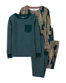 Pijama longo infantil 4 peças caminhão e trator multicor |