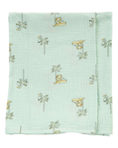 Manta bebê de bichinhos verde